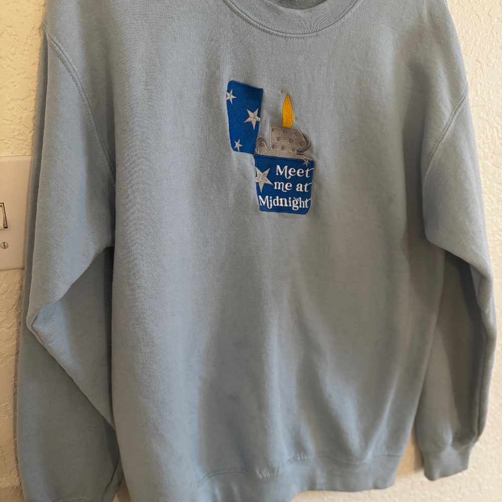 Taylor Swift Midnights Embroidered Crewneck Sweater